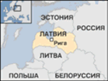 Карта Латвии на русском